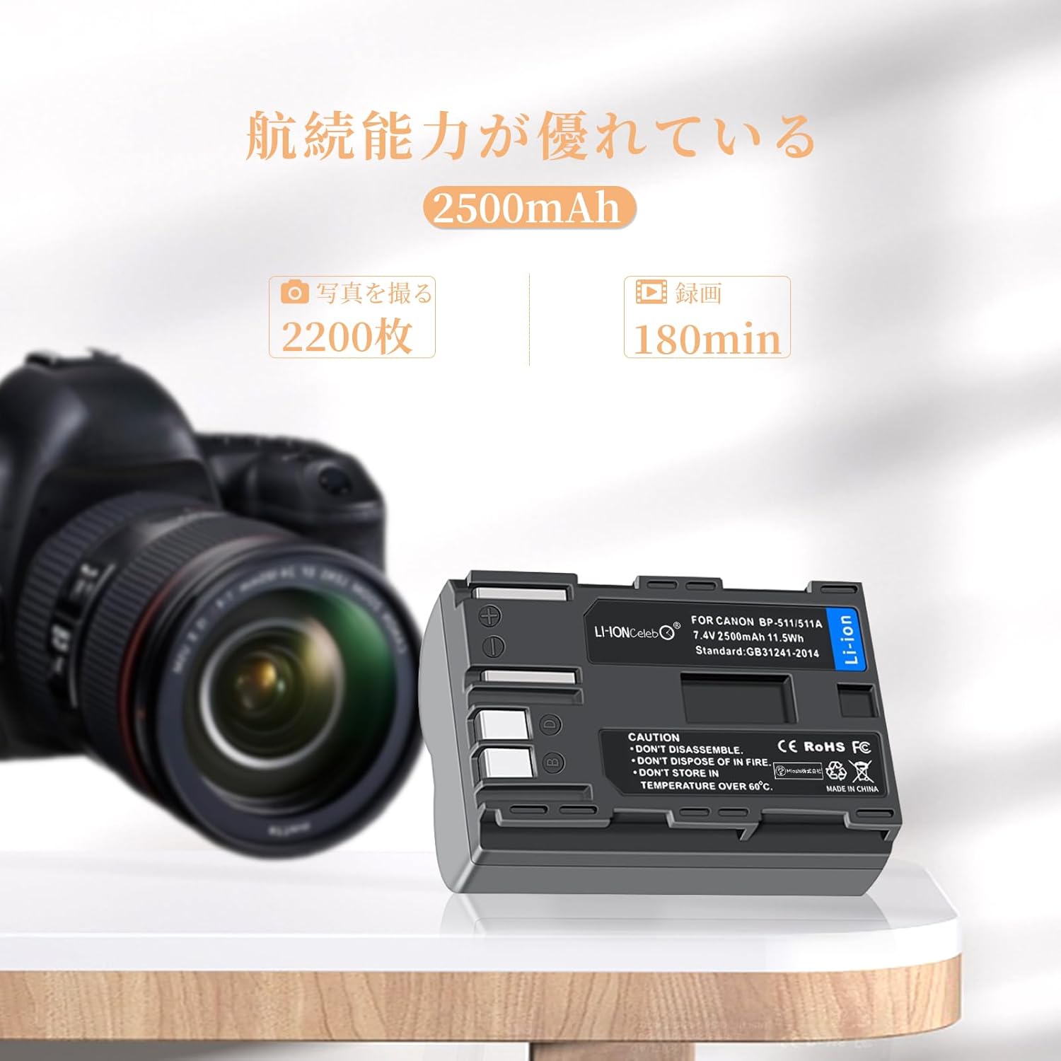 純正品　新品　Canon BP-511A キヤノン Canon BP-511A 純正バッテリーパック : フォトアシスト